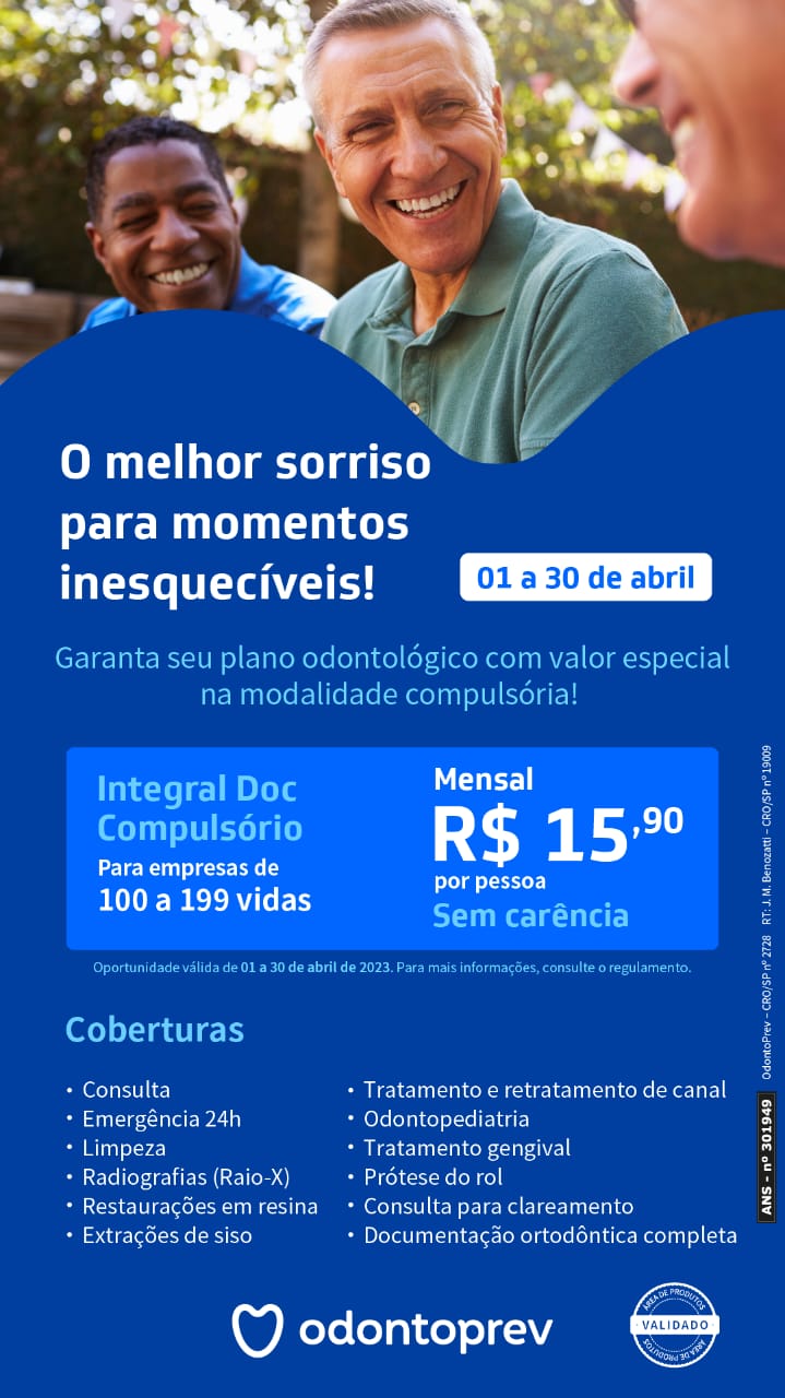 OdontoPrev PME Integral DOC Compulsório – 100 a 199 vidas