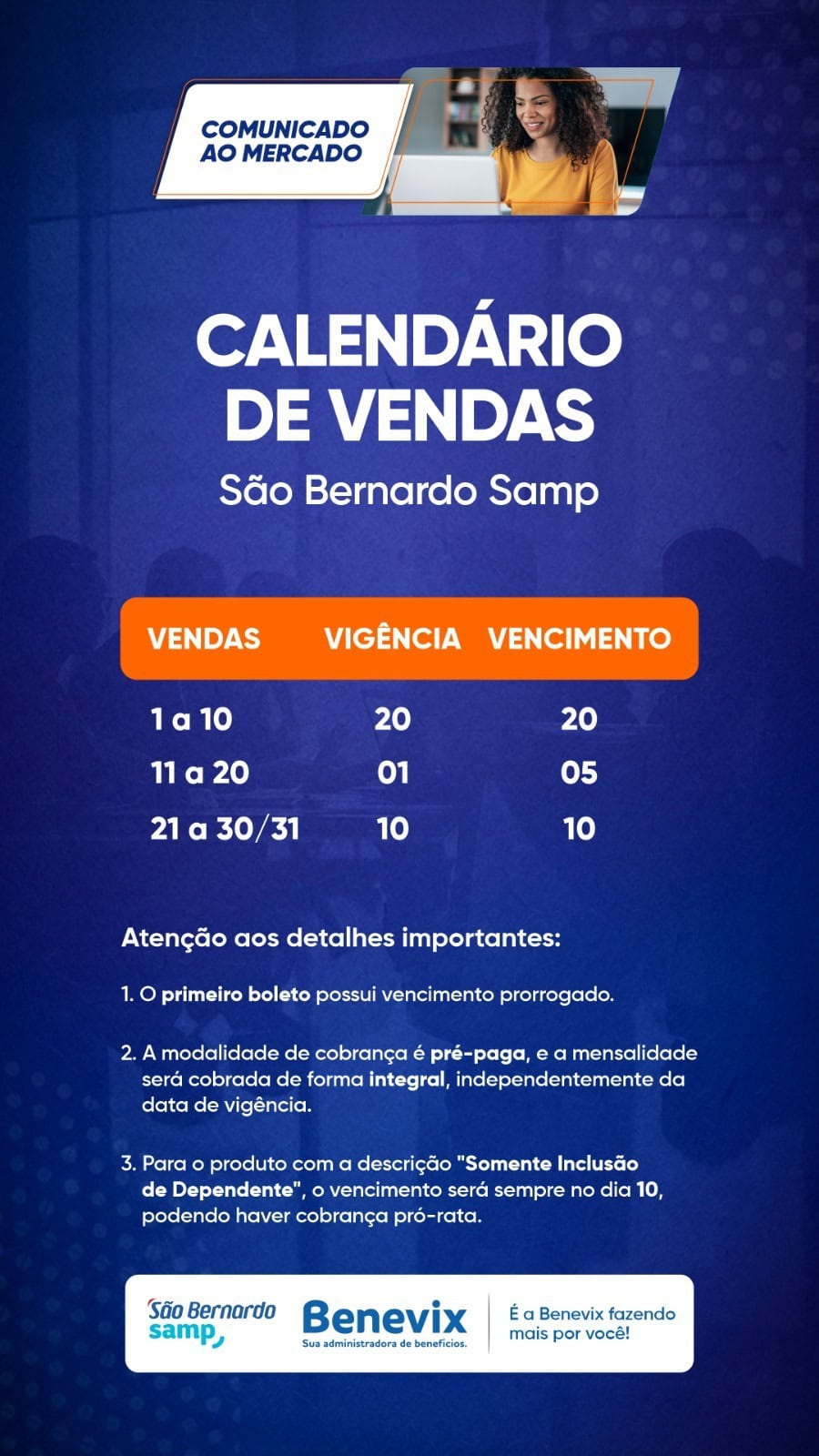 Benevix – Fechamento & Vigência