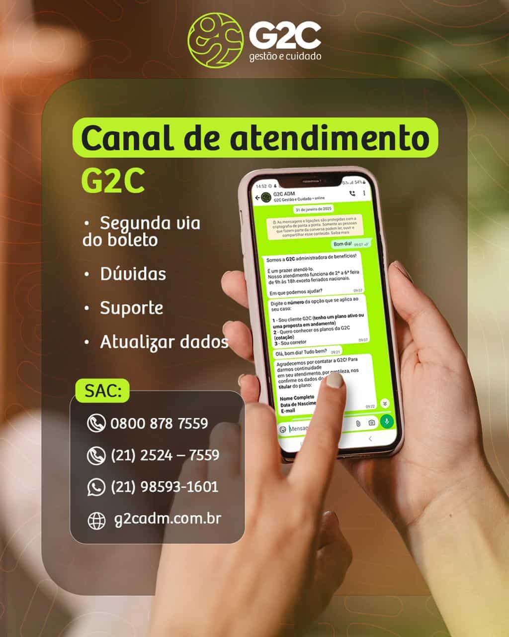 G2C – Canais de Atendimento ao Cliente